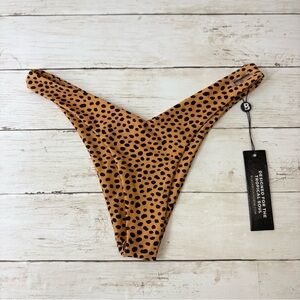 Blackbough Leopard Print Bikini Bottom Size Small NWT